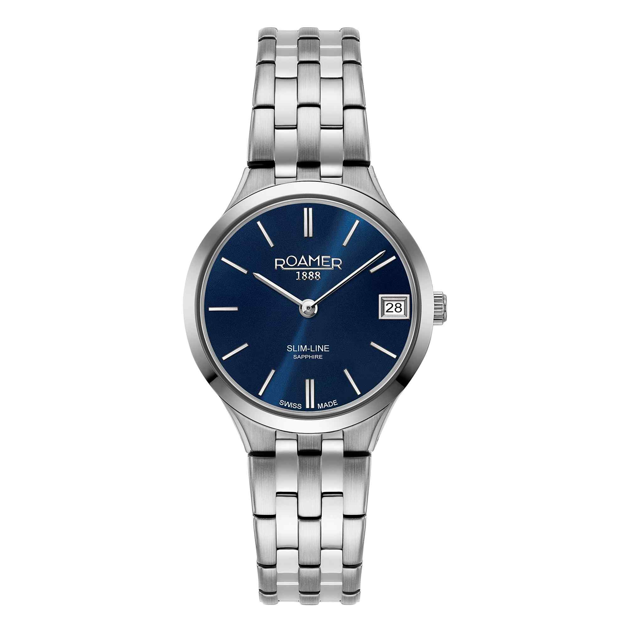 Photos - Wrist Watch Roamer 512857 41 45 20 Women's Slim Line Classic Wristwatch 