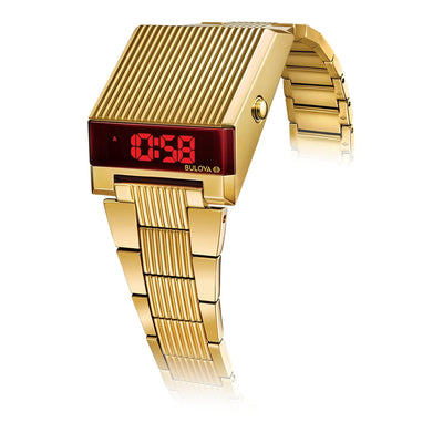 Bulova 97C110 Men's Computron Gold Tone Wristwatch - H S Johnson