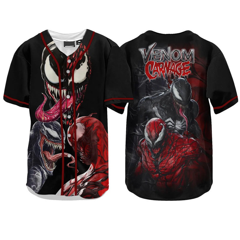 We Are Venom Fan Gift Venom Logo Custom Name Baseball Jersey Full Print  Shirt For Men Women - YesItCustom