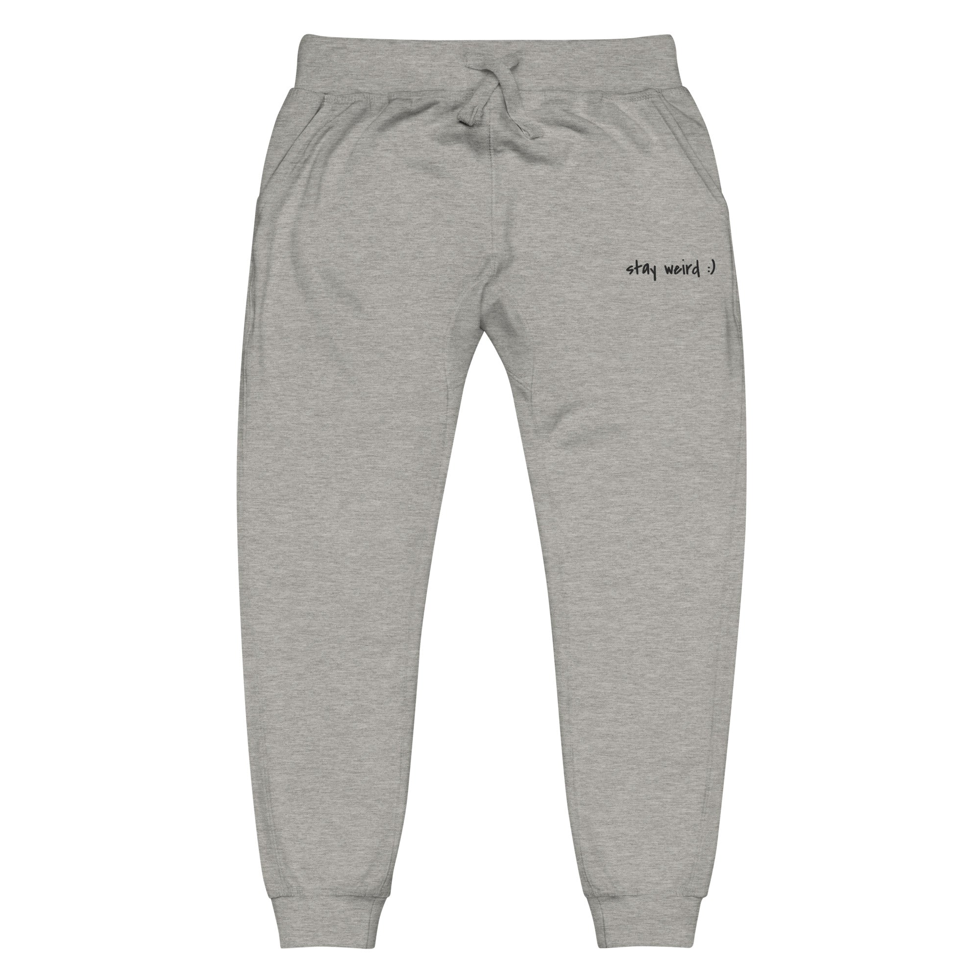 Stay Weird :) Sweatpants (embroidered) – Kendrick Curry