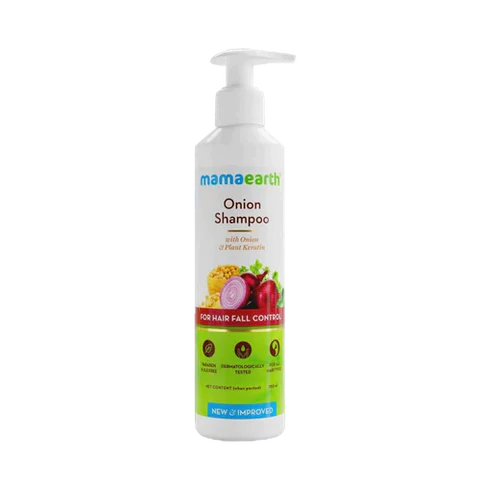 Mamaearth Onion Shampoo with Onion and Plant Keratin: Nourishing Care for Strong and Healthy Hair