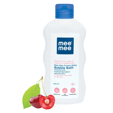 Mee Mee Foamy Baby Body Wash & Bubble Bath with Cherry and Fruit Extracts