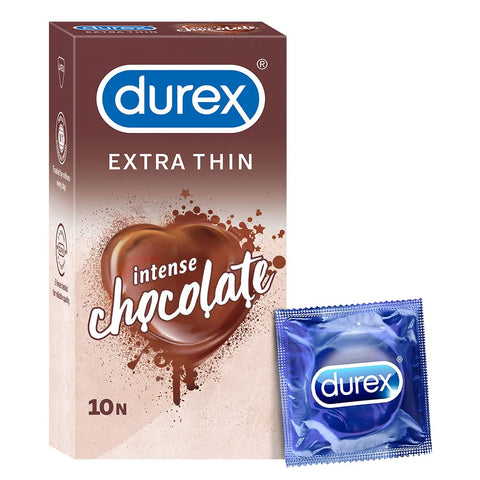 Indulge in Sensual Delights with Durex Extra Thin Intense Chocolate Flavoured Condoms for Men