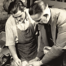 Men working on shoes