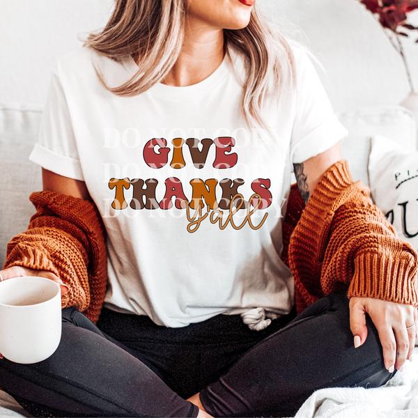 Give Thanks, Y’all PNG – Triple E Digital Designs