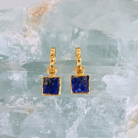 Lapis Lazuli The Square Earrings