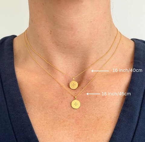 Necklace size guide | Classy Men Collection