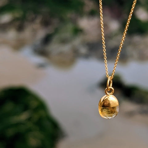 Citrine November Birthstone Necklace 