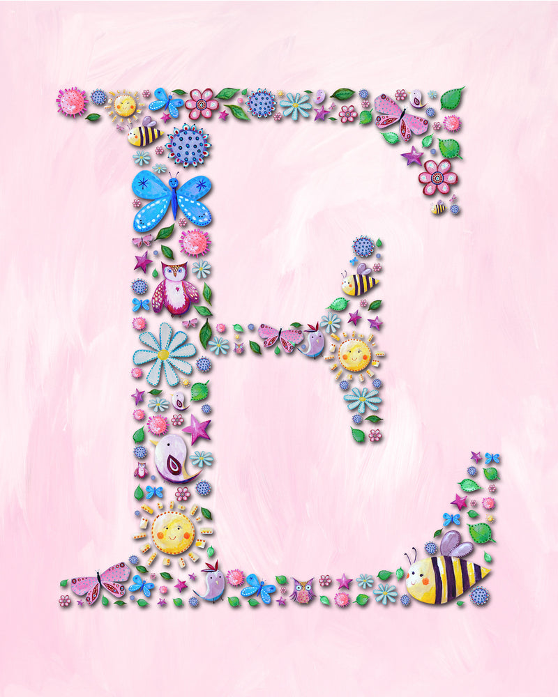 Name Art For Kids Letter E Nursery Art Print From Cici Art Factory Name Art For Kids Letter E Nursery Art Print From Cici Art Factory