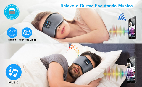 Máscara de Olhos Bluetooth Sem Fio Fone de Ouvido Stereo Para Dormir –  luanda-lu