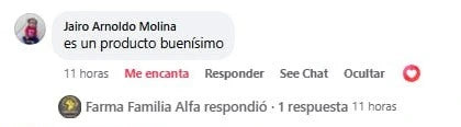 Comentario de Cliente satisfecho con el suplemento Forza Plus