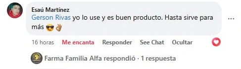 Comentario de Cliente satisfecho con el medicamento Forza Plus