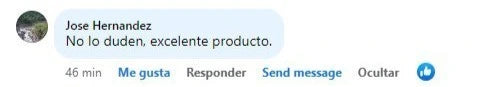 Comentario de Cliente satisfecho de Forza Plus