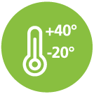 de -20°C à +40°C