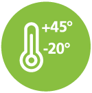 de -20°C à +45°C