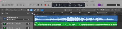 Compose - Collapsed MIDI tracks in Logic Pro X