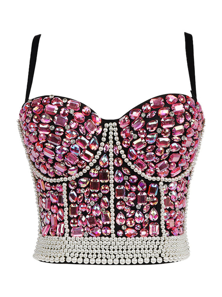 Bejeweled Taylor Swift Outfit Diamond Corset Crop Top – Giftod.com