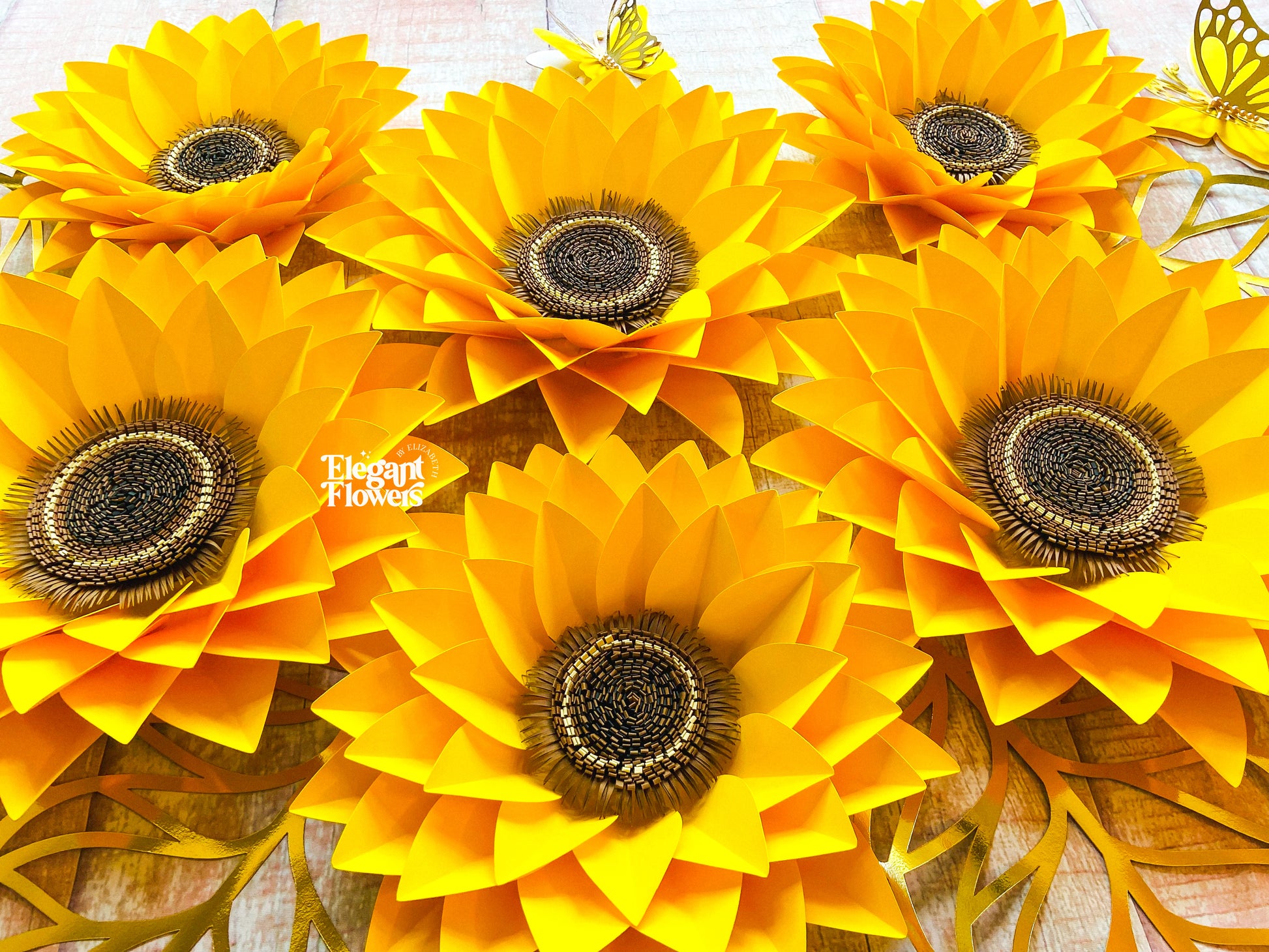 16 piezas de girasoles – Elegant Flowers by Elizabeth