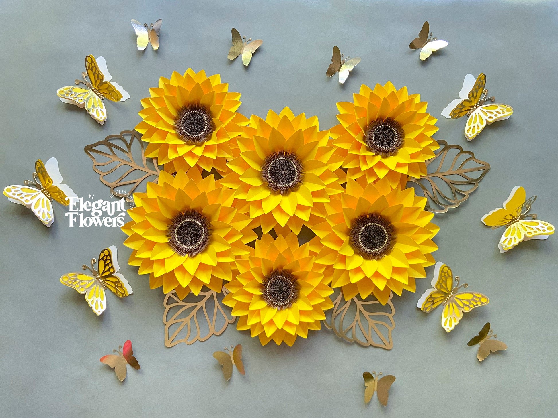 16 piezas de girasoles – Elegant Flowers by Elizabeth