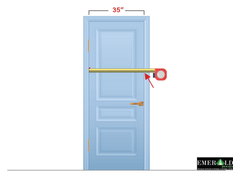 How to measure door width?