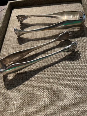 TESS Individual silver plated antique large paw tong Buenos Aires - DORIANvoyageur