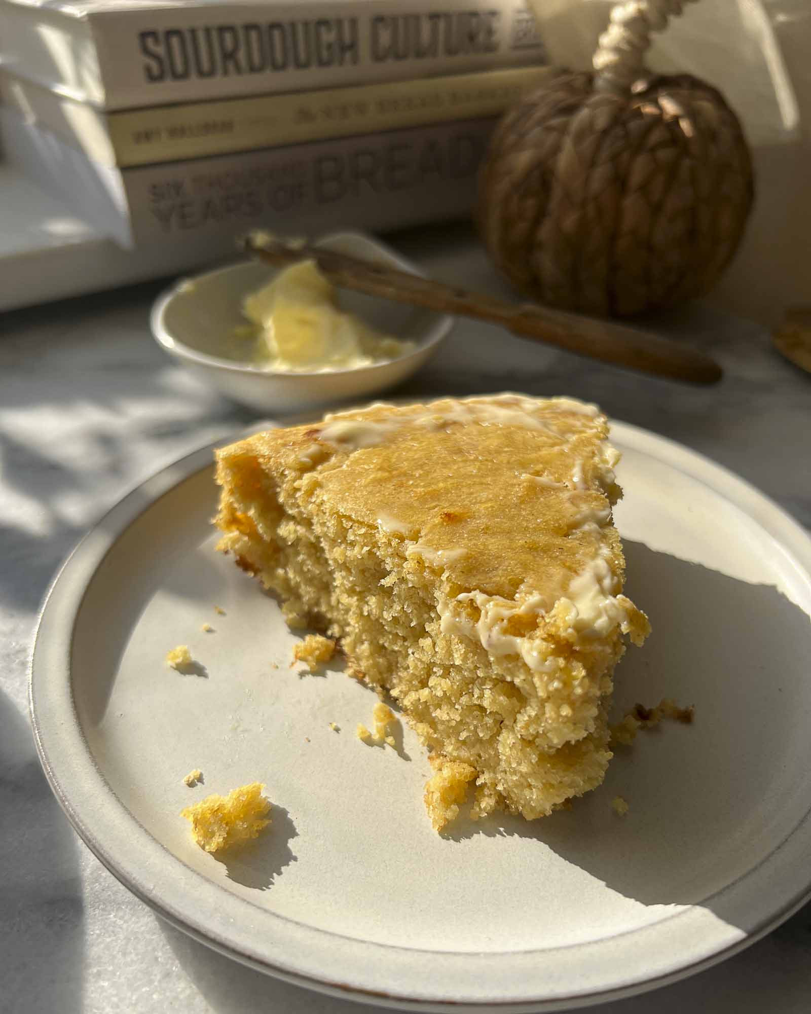 Sourdough Cornbread Slice