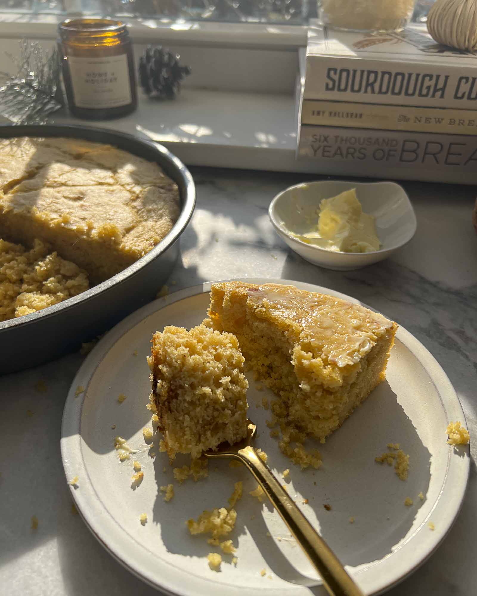 Sourdough Cornbread Piece