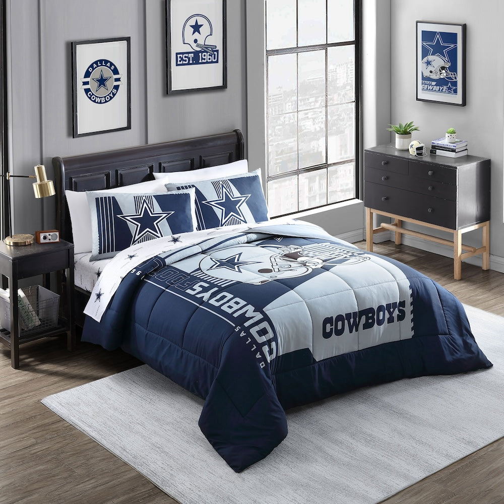 Dallas Cowboys queen size bed in a bag