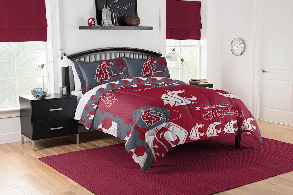 Washington State Cougars queen size comforter set