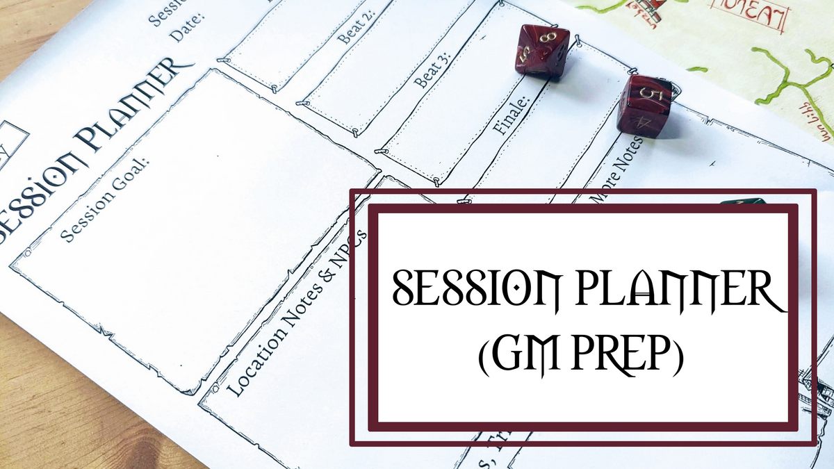 Session Planner (GM Prep Tool)