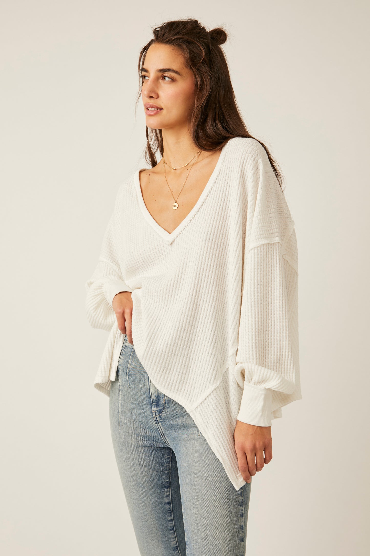 Free People Get Cozy Pullover - Women's Shirts/Blouses in Hot Fudge Combo