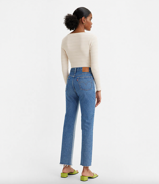 Levi's 501 Skinny in Destructed Medium Indigo | Harbour Thread