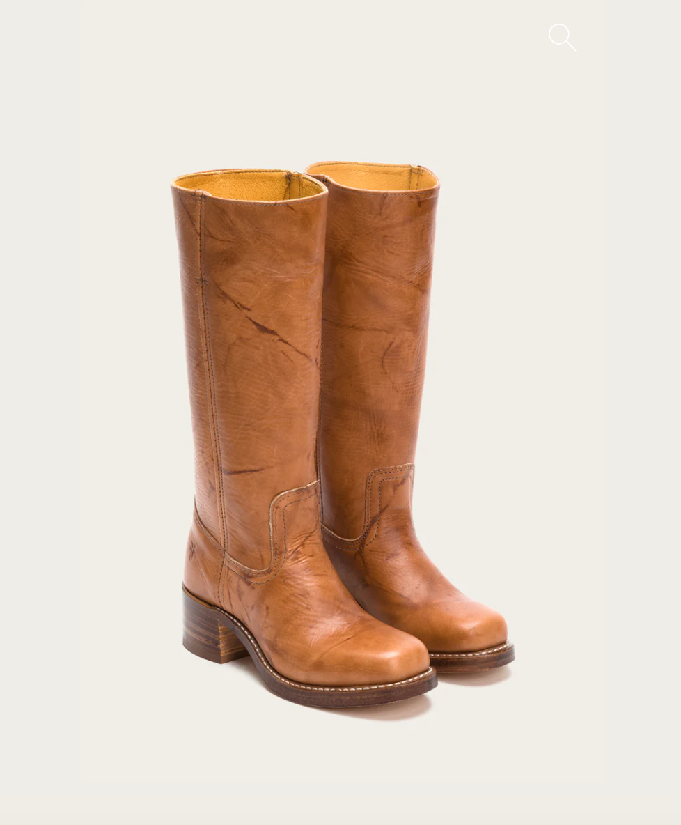 Frye Campus 14L Tall Boots in Saddle | Harbour Thread