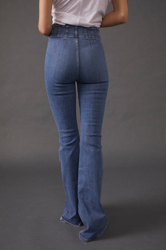 Blue Mermaid Flare Jeans  Go Ah In - Agency - Fashion Chingu