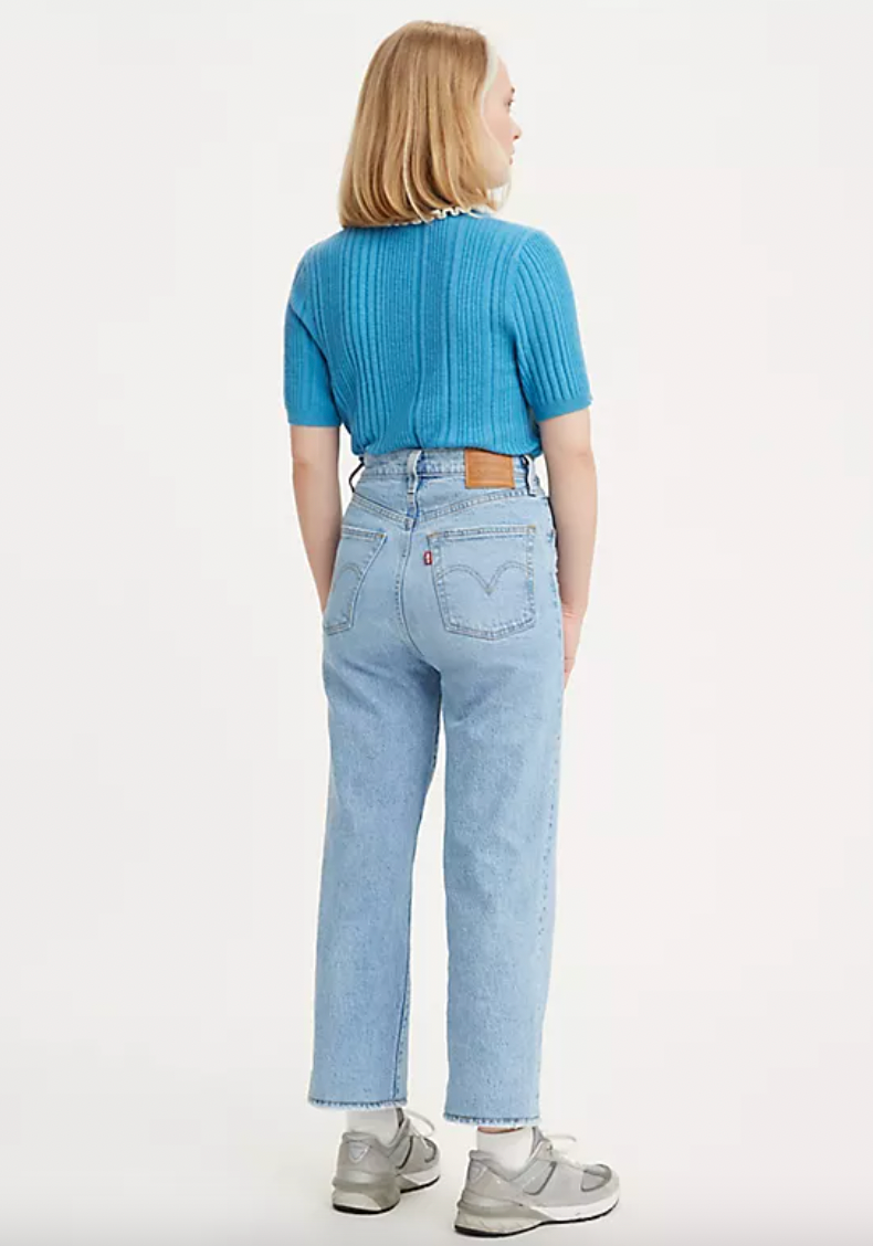 Levi's Ribcage Straight Ankle Jeans in Samba Done | Harbour Thread