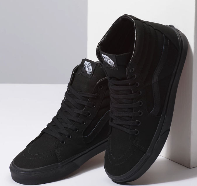 salon boiler Rijden Vans Men's Sk8-Hi Shoes in Black/Black | Harbour Thread