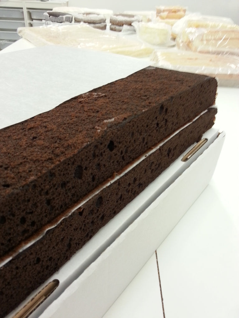 Plain CHOCOLATE Sponge Cake Base - double layer *** PLEASE ...