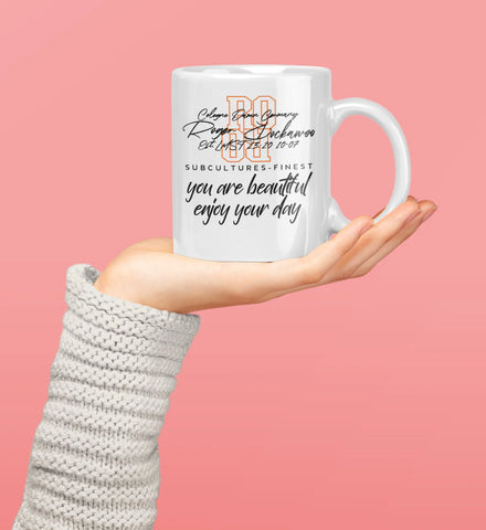 Geschenk Tasse you are beautiful enjoy your day