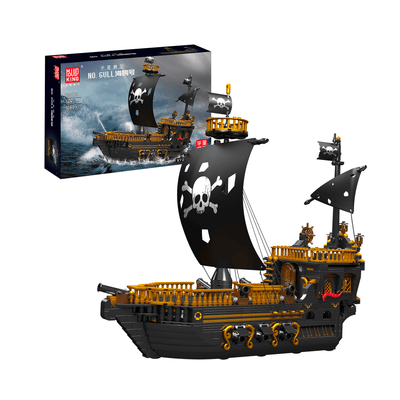 Mould King 13111 Black Pirates Ship Model Building Set | 2,868 PCS