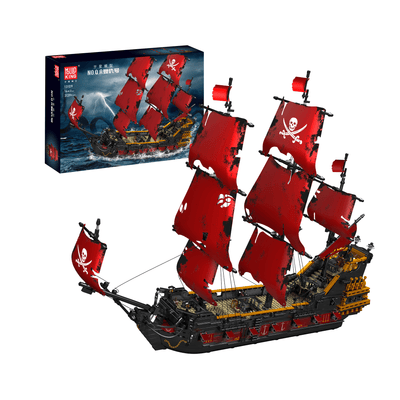 Mould King 13111 Black Pirates Ship Model Building Set | 2,868 PCS