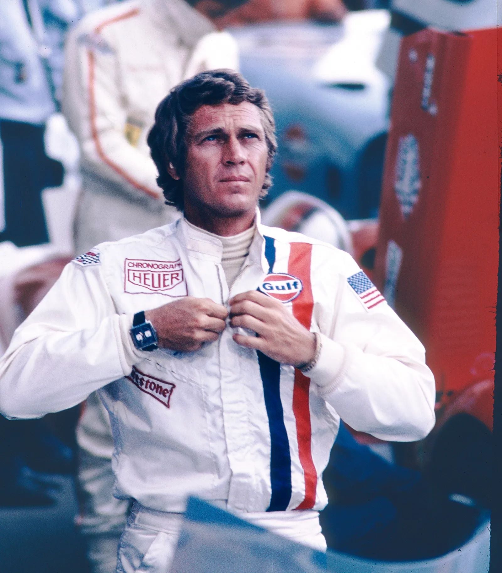 Steve McQueen w Le Mans z zegarkiem Heuer Monaco