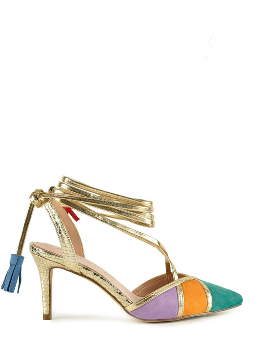 Zapato salón destalonado multicolor – AZAREY SHOES