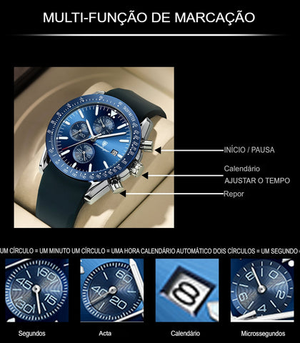 Relógio Paris Coleção Á Prova D'Agua - Modelo 2023