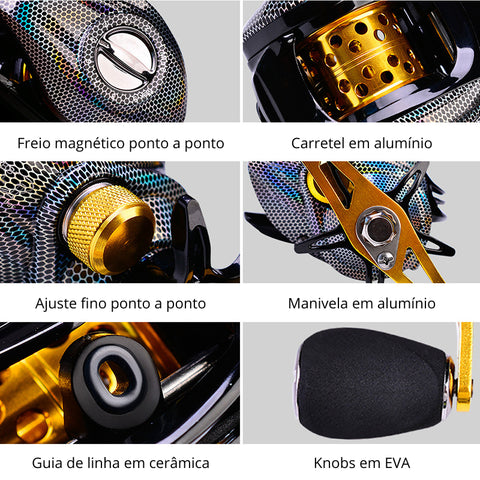 Carretilha de Pesca Linnhue + Brinde Exclusivo
