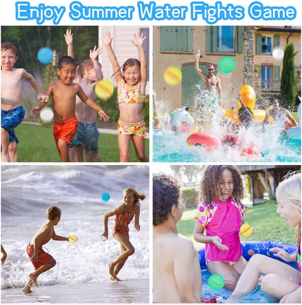 Enjoy Summer Water Fights Game with Soppycid Reusable Water Balloons