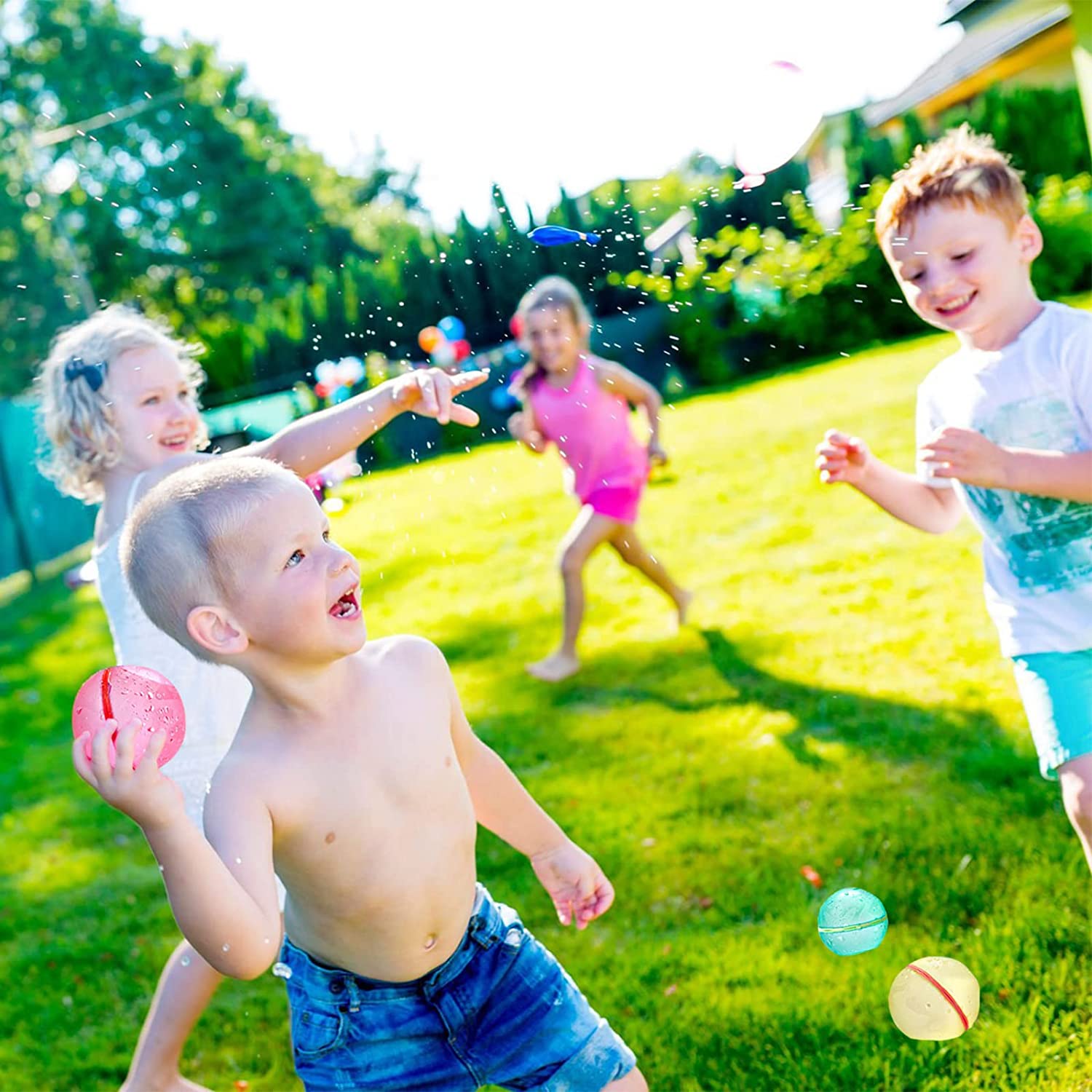 Sueseip Reusable Water Balloons Bomb Summer Outdoor Activities Games