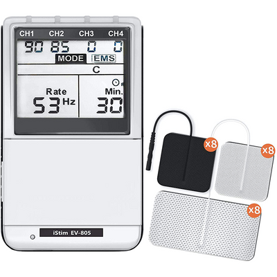 Med-Fit 906A Premier 4 Channel Rechargeable - TENS EMS Combo Muscle  Stimulator for Pain Relief and Muscle Strengthening