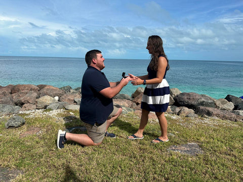 Jonah proposing in the Bahama's... She said YES!