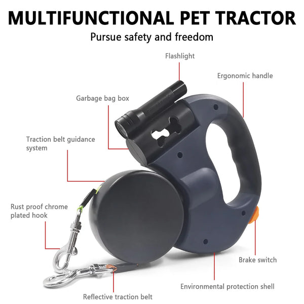 double dog leash for small and big dogs