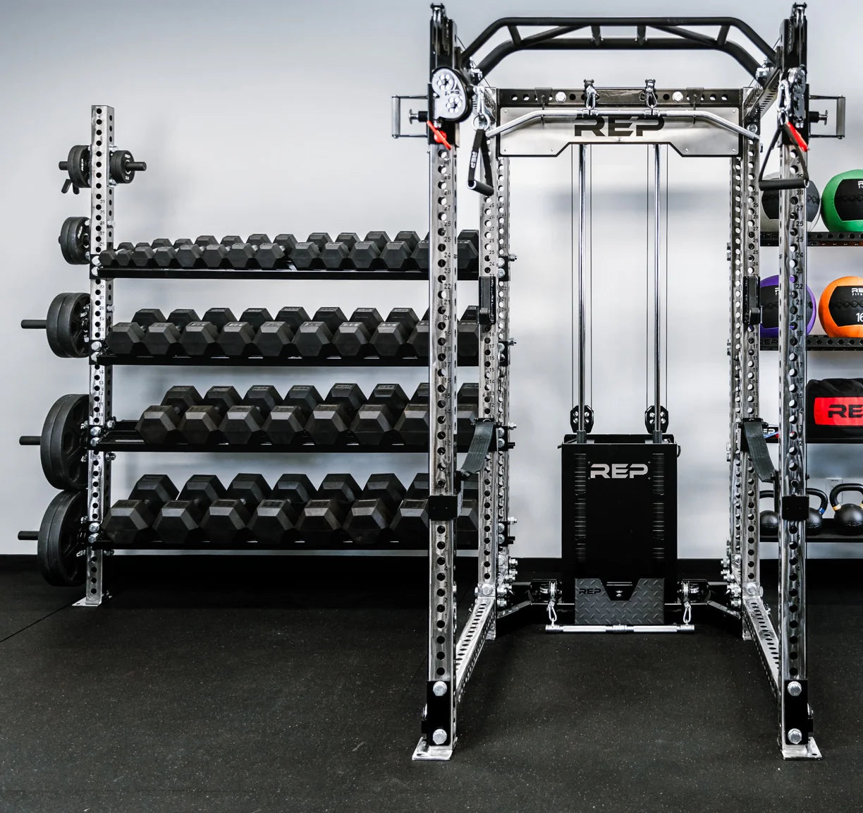 Dumbbell & Kettlebell Storage Shelf image 1